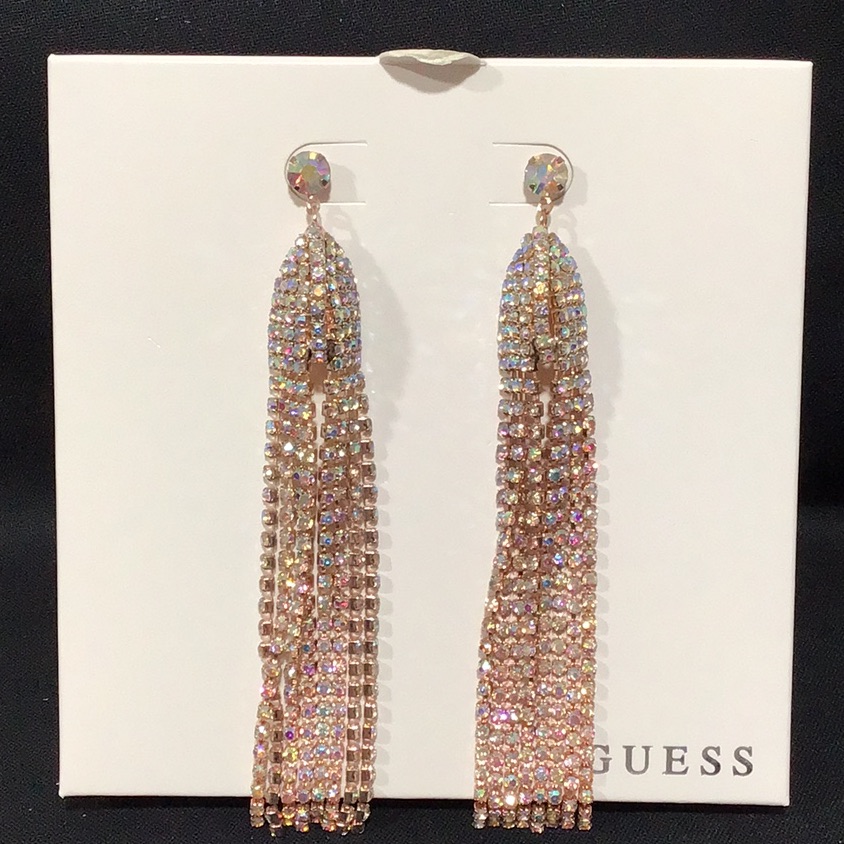 Nib Guess Tassel Rhinestone Earrings Posts 20$